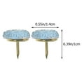 thumbnail image 3 of HLONK Cork Board Accessories 15Pcs Rhinestone Push Round Head Board  Candy Push Pin Replaceable Thumb Tacks for Board Bulletin Board Office Board Accessories Cork Board Accessories, 3 of 6