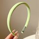 thumbnail image 4 of Diadema a cuadros para mujer, bandas para el pelo a rayas estampadas para niña, cinta de tela, pieza de cabeza dura, diadema envuelta en satén, 5 uds., 4 of 5