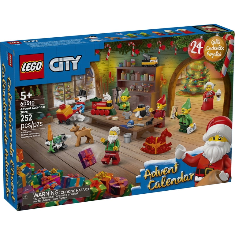 Analysis of LEGO City Advent Calendar 2026 - Christmas Advent Calendar for Kids, Ages  5+ - Holiday Family Activity - With Santa, Mrs. Clause, 3 Elves & Snowman  Minifigures - 60510 - Walmart.com