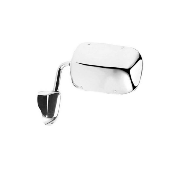 KarParts360 For Dodge B150/B250/B350 1990 1991 1992 1993 Door Mirror Driver OR Passenger Side | Single Piece | Chrome | Full Size Van | Flat | Manual | Foldaway | Non-Heated | For CH1320119 | 4216039
