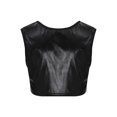 thumbnail image 2 of YiZYiF Kids Girls Glittery Racer Back Dance Top Sports Gymnastics Bra Top Tees, 2 of 7