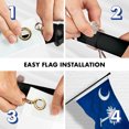 thumbnail image 5 of G128 - 6 Feet Tangle Free Spinning Flagpole (Black) South Carolina Flag Brass Grommets Embroidered 3x5 ft (Flag Included) Aluminum Flag Pole, 5 of 7