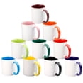 thumbnail image 1 of Tasse de sublimation à Double Revêtement Coloré, Tasse de Transfert Thermique simple et Mignonne Multicolore, 1 of 1