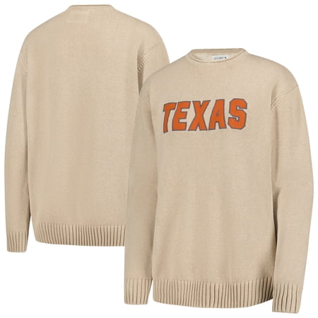 Unisex Uscape Apparel Ash Texas Longhorns Embroidered Applique Sweater