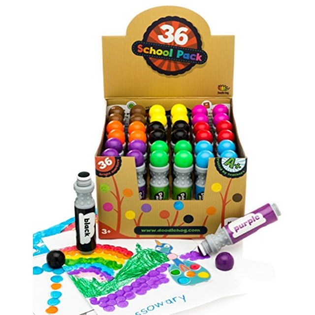 36 Markers Dabber Dauber Art Markers in Bulk for SchoolClass by Dab and