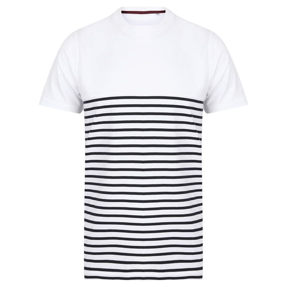 Front Row Adult Breton Striped Tagless T-Shirt
