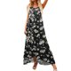 thumbnail image 1 of Moda Mujer Vestidos Cuello Redondo Verano Impresión Casual Sin Mangas Vacaciones Playa Vestido Largo Fridja  hjkh3029, 1 of 9