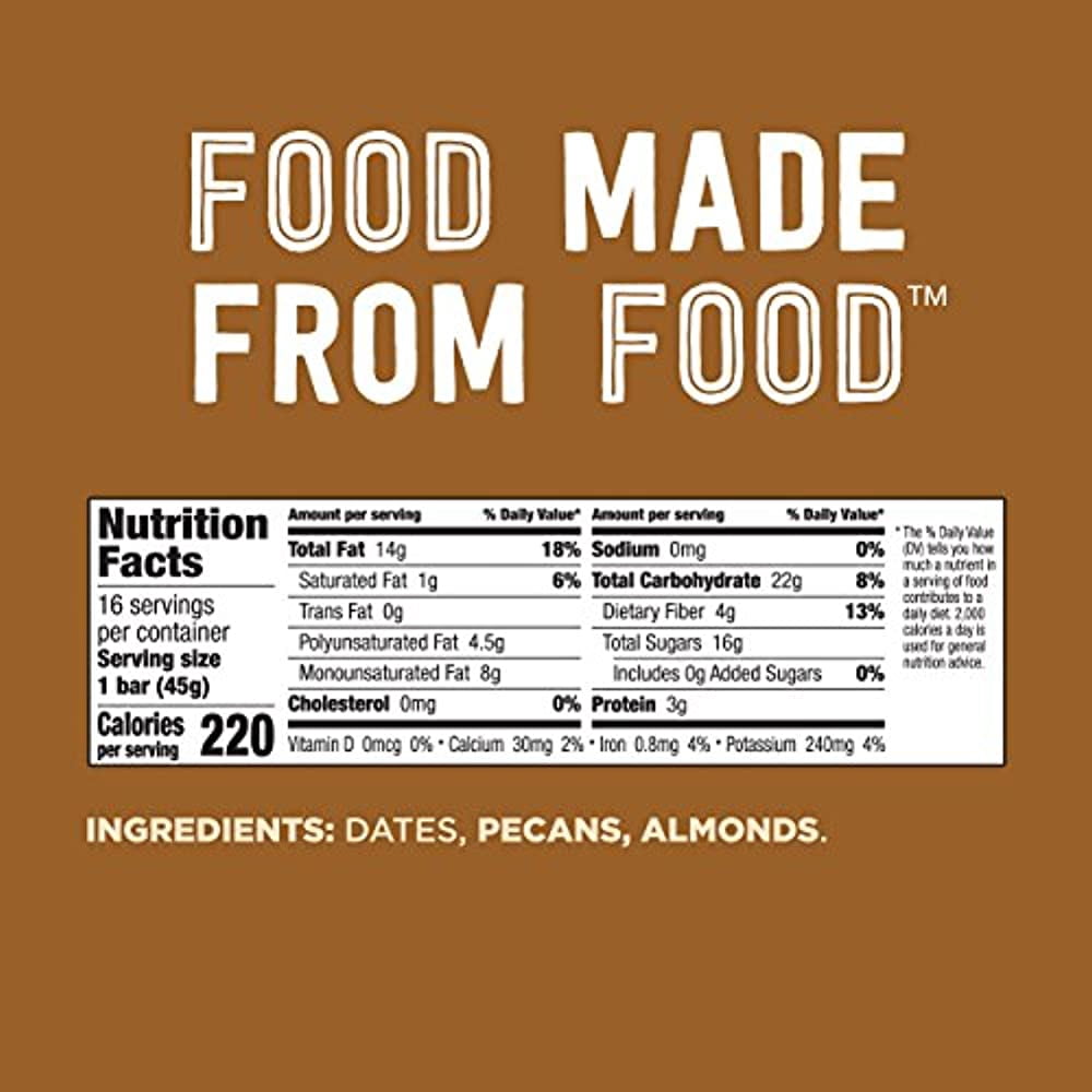 Larabar Gluten Free Bar, Pecan Pie, 1.6 oz Bars (16 Count)