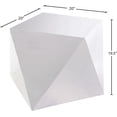 thumbnail image 4 of Meridian Furniture Gemma Table d'Appoint Contemporaine en Acier Inoxydable, Argent, 4 of 5