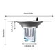 thumbnail image 3 of Tapón y colador para lavabo de baño con filtro extraíble de acero inoxidable | Tapón para lavabo, 3 of 6