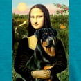 thumbnail image 3 of CafePress - Mona Lisa & Rottie Ash Grey T Shirt - Womens Tri-blend T-Shirt, 3 of 4