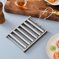 thumbnail image 3 of Hotdog Grilles à Rouleaux pour Saucisses Support à Rouleaux BBQ avec Longue Poignée en Acier Inoxydable, 3 of 12