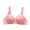 New1/Pink, variant on Otvok Womens Comfortable Soft Striped Lace Solid Color Underwear Plus Size Bra Buckle Bra