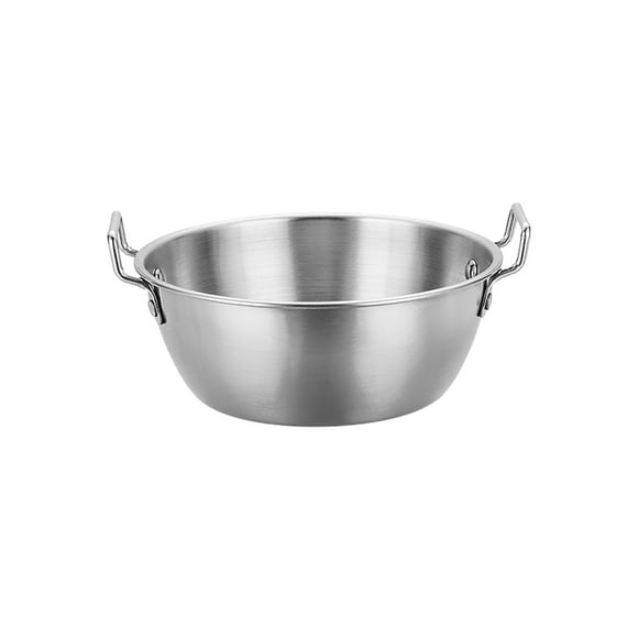 304 Stainless Steel Salad Bowl con orejas dobles - El mejor bol grande para mezclar pasta, fruta y preparación de cocina