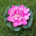 thumbnail image 4 of 5PCS 10CM Simulation Floating Water Lily EVA Lotus Flower Pond Fish Tank Decor Ornaments (White + Red + Yellow + Pink + Light Pink), 4 of 8