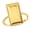 BAR, variant on LUXORO 10k Gold Ring Rings for Women - Size 6 - Wedding Band Gold Jewelry for Women Engagement Birthday Gifts for Her 1.75 Grams