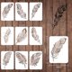 thumbnail image 2 of 9 plantillas de mandalas con plumas - Juego de plantillas para dibujar y pintar, plantillas de plástico de 21 x 29,7 cm para madera, suelo y azulejos de pared, 2 of 7