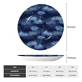 thumbnail image 2 of Salouo Starry Sky Pattern Bone China Decorative Plate,Holiday Decor Decorative Ceramic Plates with Stand Elegant Home DéCor for Hallway/Living Room/Bedroom-6in, 2 of 6
