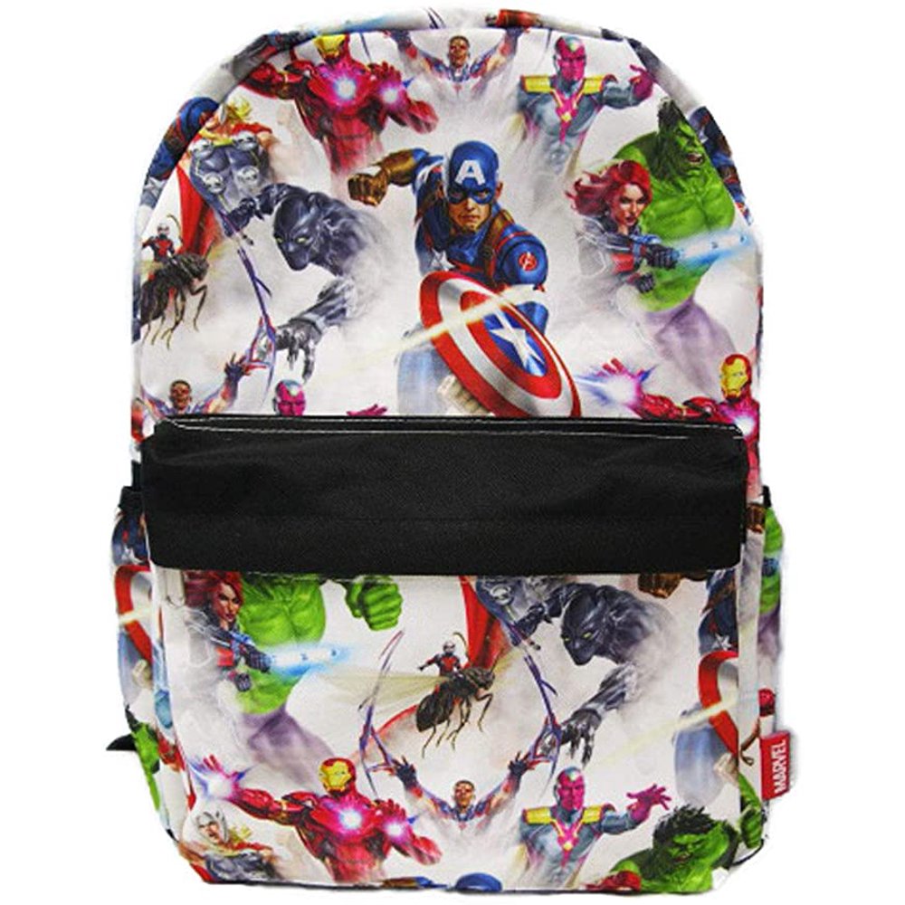 Marvel Backpack Marvel Avengers Team AllOver Print White/Black