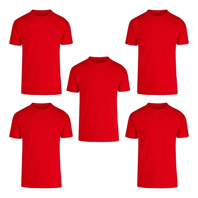 Playeras De Hombre Manga Corta Pack 5 Piezas Mayoreo Lisas