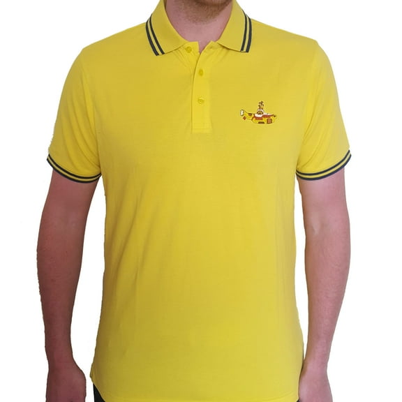 Men's Beatles Yellow Submarine (Import) Polo Shirt Small Yellow
