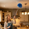thumbnail image 5 of 1 Pcs Ceiling Dusting Broom, Extendable Cleaning Duster, Long Handle Duster, Spider Web Removal Tool, Household Surface Dusting Tool, Multi Purpose Home Cleaning Tool, 51.18 Inch, 5 of 7