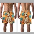 thumbnail image 3 of luoweisi Men's Beach Shorts Quick Dry Swim Trunks with Mesh Lining Kangaroo L, 3 of 5