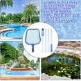 thumbnail image 7 of Swimming Pool Leaf Net - 186cm Swimming Pool Leaf Cleaning Net Mesh Pool Cleaning - 4 Removable Connections Aluminium Rods Leaf Cleaning Net Skimmer for Aquariums/Fountains/Whirlpools/Ponds - 2024, 7 of 7