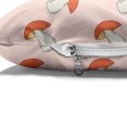 thumbnail image 4 of Mushroom Pet Bed, Cartoon Style Mushrooms Background in Doodle Vegetables Floating, Chew Resistant Pad for Dogs and Cats Cushion with Removable Cover, 24" x 39", Eggshell and Multicolor, by Ambesonne, 4 of 4