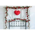 thumbnail image 1 of Kate 10x10ft Valentine's Day Headboard Backdrops for Wedding Red Rose Love Heart White Wall Door Decorations Background Photo Studio, 1 of 1