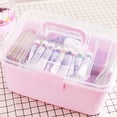 thumbnail image 4 of Medicine Box 2 Layer Emergency First Aid Kit Storage Box Container Organizer, 4 of 9