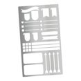 thumbnail image 2 of KLKCMS Metal Journal Stencil Drawing Stencil for Diary Monthly Spread Habit Tracker Style C, 2 of 8