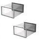 thumbnail image 1 of Caja de almacenamiento de zapatos, cajas de almacenamiento de zapatos transparentes, contenedores organizadores apilables de plástico duro, color gris, 1 of 6