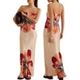 thumbnail image 2 of Rdhnmea Women Strapless Tube Dress Summer Floral Print Backless Party Dress, 2 of 9