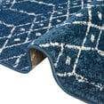 thumbnail image 6 of Unique Loom Paxon Trellis Collection Area Rug - Maeve (2' x 9' 10" Runner Navy Blue/Ivory), 6 of 12