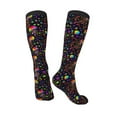 thumbnail image 4 of Bingfone Compression Socks For Women And Men Long Socks For Running Athletic Cycling Nurse-Rainbow Jellyfishes, 4 of 9