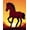 Brown, Pattern 1, variant on ODIKA 4'x6' Machine Washable Non-Slip Area Rug, Galloping Stallion Latch Hook Needlework Cushion High Traffic Rug, Brown, 642945