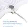 thumbnail image 4 of Shisuyan 2pcs Metal Bookmarks Book Clip Swan Neck Book Page Marker Students Gift, 4 of 8