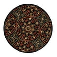 thumbnail image 5 of Formal Geometric Medallion Ultra-Soft Indoor Area Rug or Runner, 5' Round, Midnight by Blue Nile Mills, 5 of 6