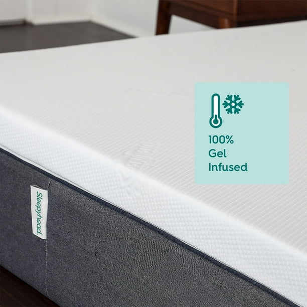 Sleepyhead 3” GelInfused Memory Foam Mattress Topper with Washable
