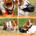 thumbnail image 5 of Máscara para perros de nailon suave (negra, S) - Máscara de malla transpirable ajustable, antimordeduras, antiladridos y antilamido., 5 of 5