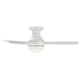 thumbnail image 3 of WAC Orb 44" Matte White Smart Flush Mount Ceiling Fan with 3000K LED and Remote Control, 3 of 7