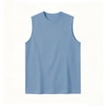 thumbnail image 5 of Lopecy-Sta Tank Tops for Men Crew Neck Solid Loose Fit Sleeveless Soft Breathable Summer Beach Daily Casual Muscle Vest, 5 of 5