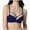 Blue, variant on Bigersell Strappy T-Shirt Bras Women Seamless Push up Wireless Bra No Underwire Women's Sports Bras Comfortable Breathable Padded Bra Hook and Eye Closure Everyday Wire-Free Bra Beige 38