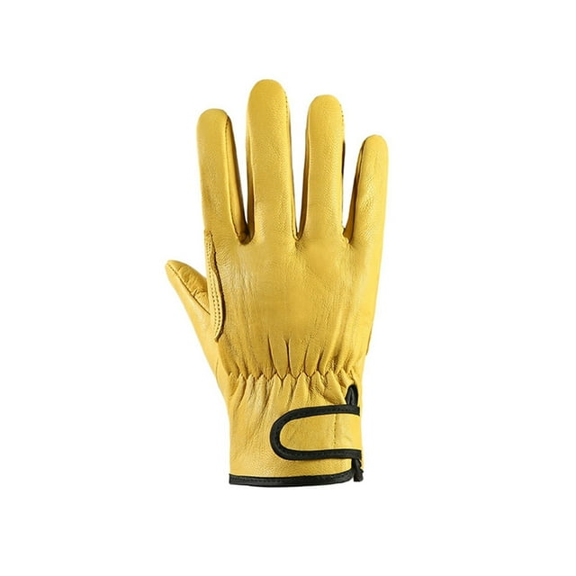 Work Gloves Leather Workers Work Welding Safety Protection Garden Sports Motorcycle Driver Wear-resistant Gloves Average Code ,Wear Resistant