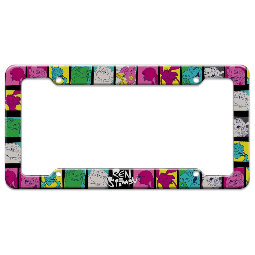 Ren and Stimpy Warhol Grid Front License Plate Tag Frame - Walmart.com