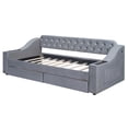 thumbnail image 3 of JERFIT Twin Size Upholstered Daybed with Storage Armrests and USB Port Gray, 3 of 9