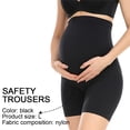 thumbnail image 2 of Pantalones de seguridad de cintura alta Pantalones de seguridad para mujeres embarazadas de gran comodidad elástica Cinturón suave, L, 2 of 6