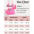 thumbnail image 6 of Ausing Womens Chain Bra Top Mini Skirt Low Rise Metallic Triangle Bikini Bunny Costume Glossy Shiny Rave Outfits Halter Crop with Ears Headband G-String 4pc Pink XL, 6 of 6