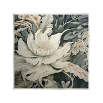 Stupell Industries Traditional Curving Flowers Botanical & Floral Painting Unframed Art Print Wall Art, 12 x 12